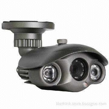 Weather-proof IR Camera, 2-piece Array LEDs, 1/3 Sony CCD Sensor/700TVL/8/12/16mm Lens/DC 12V